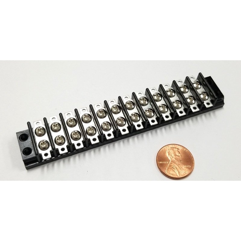 Sato Parts # ML-24-12P 12 Position 6A Screw & Solder Lug Barrier Block