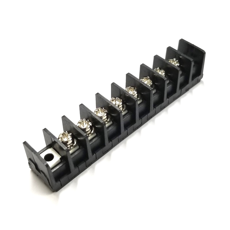 Sato Parts # ML-40-S3EXF-8P, 8 Position Screw Terminal Barrier Block ~ 10A @ 250V