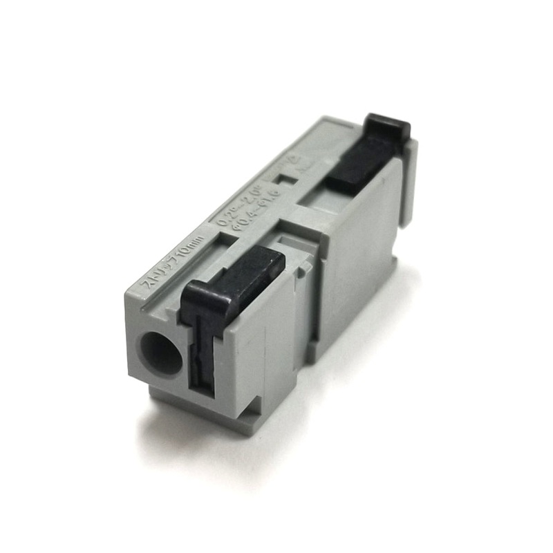 Sato Parts # ML-7000-B ~ BLACK Button, Single Screwless Side Stackable Terminal Block