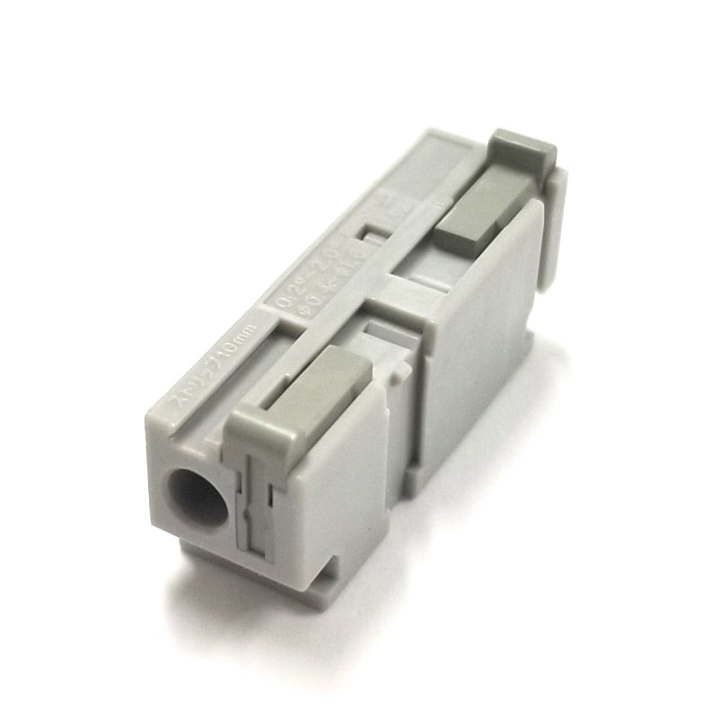 Sato Parts # ML-7000-GY ~ GRAY Button, Single Screwless Side Stackable Terminal Block
