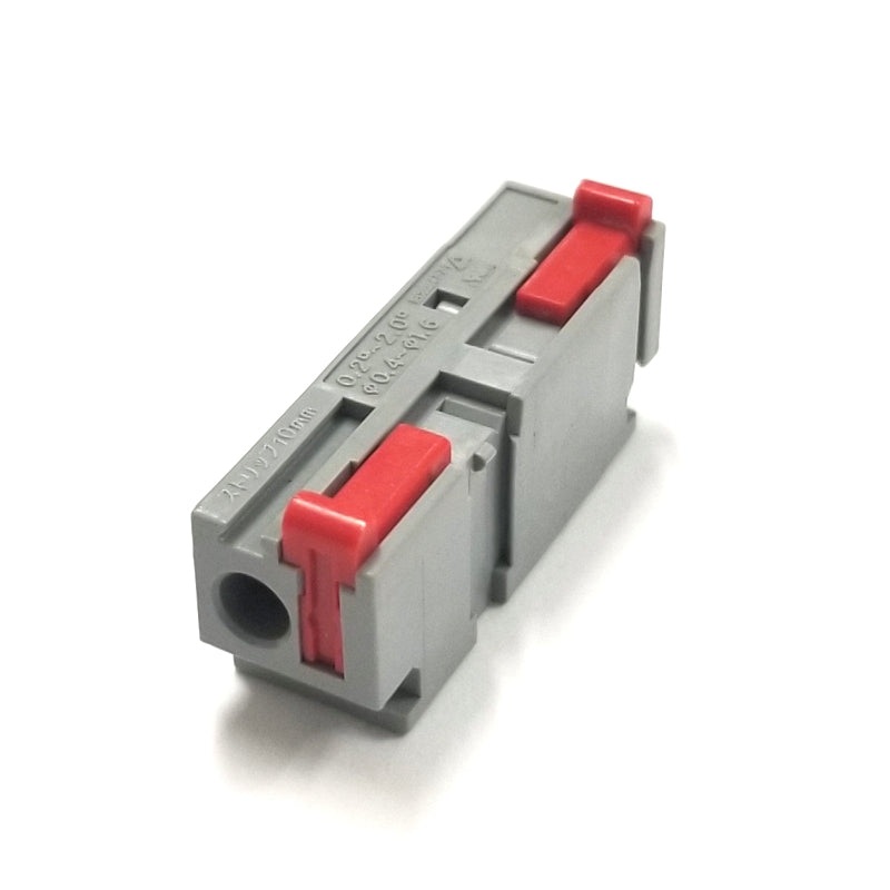 Sato Parts # ML-7000-R ~ RED Button, Single Screwless Side Stackable Terminal Block
