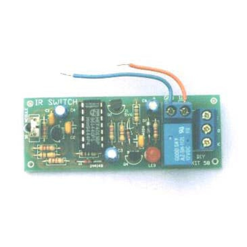 58 – IR REMOTE TOGGLE SWITCH USE ANY TV/VIDEO REMOTE TO TURN ON/OFF