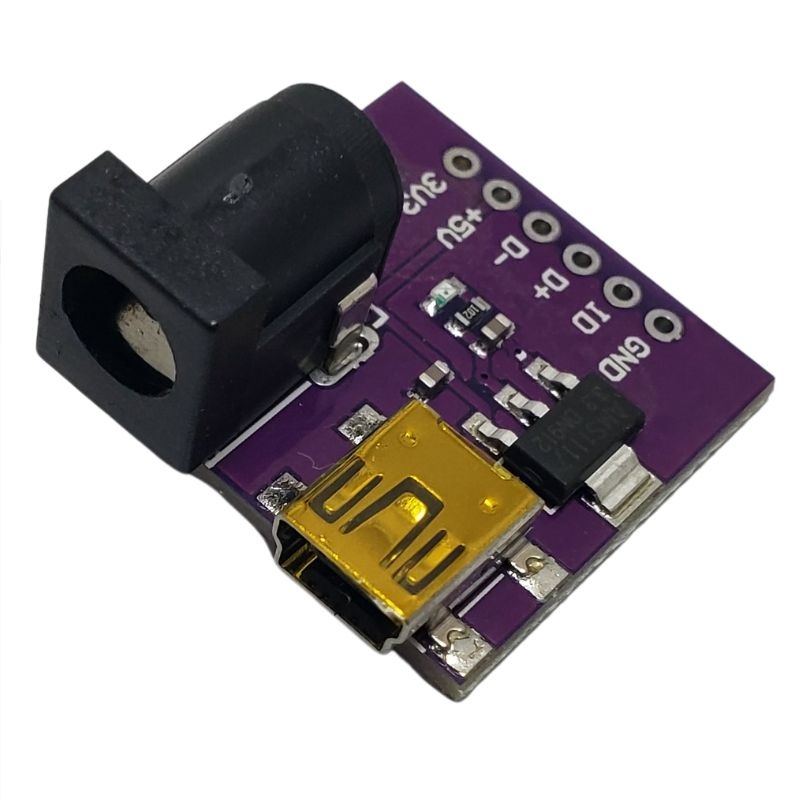 ADADC-000350 – DC-DC CONVERTER IP USB MINI B OP 5/3.3V 0.5A BARREL 5-9V