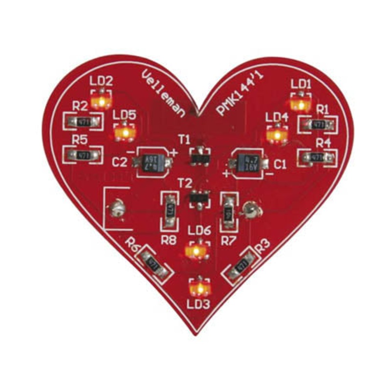MK144 – FLASHING LED HEART SMD