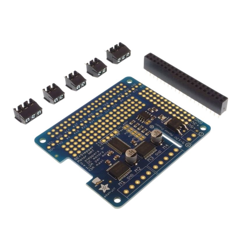 RASPB-002348 – 4 CHANNEL STEPPER/DC MOTOR HAT KIT RASPBERRY PI