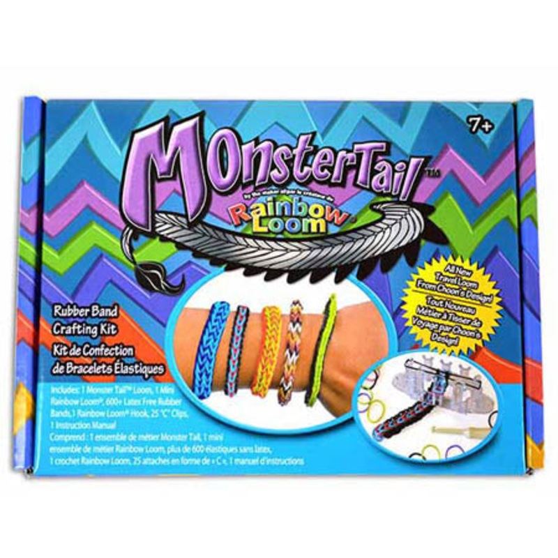 00568 – RAINBOW LOOM-MONSTER TAIL RUBBER BAND CRAFTING KIT
