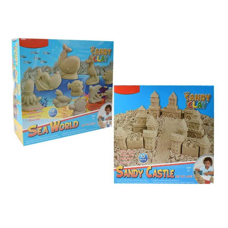 03137 – SANDY CLAY SET ASSORTED STYLES 10 MOULDS