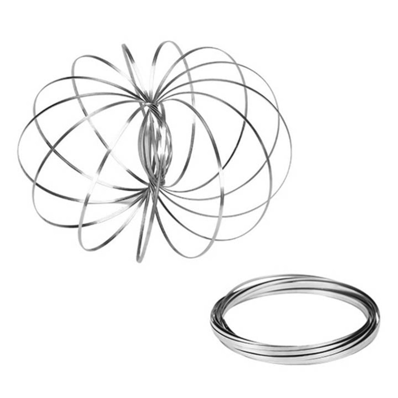 07008-A – FLOW RING SPINNING TOY STAINLESS STEEL STRAND ASSORTED
