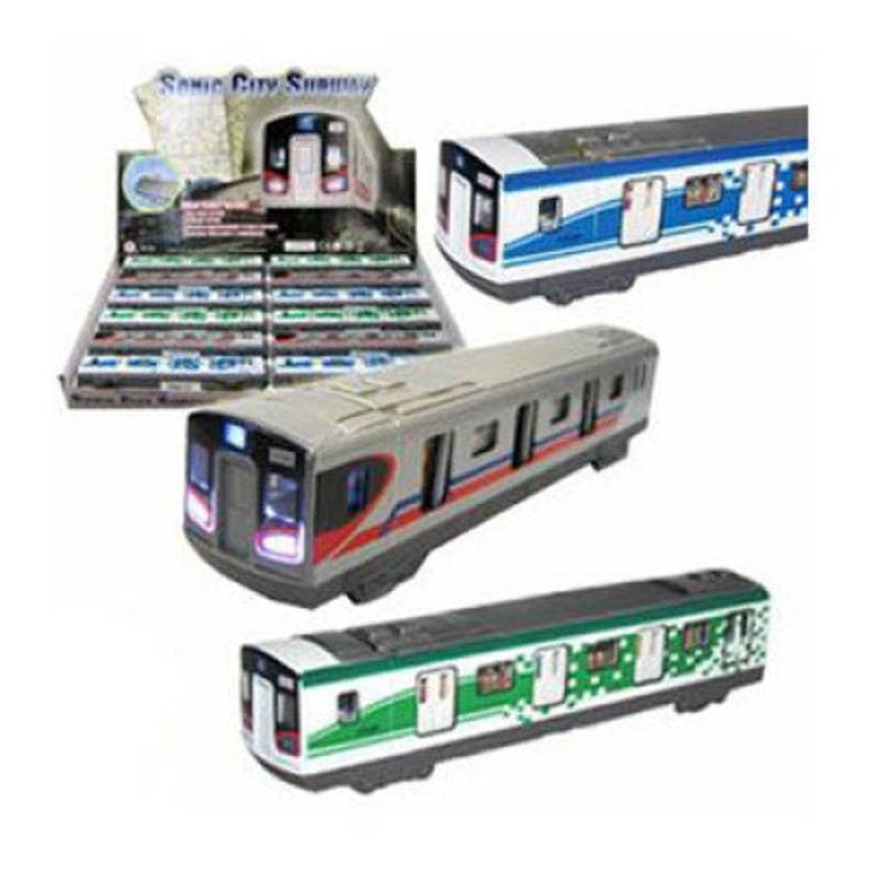 A2DBI132 – SONIC CITY SUBWAY DIE CAST 8INCH PULL BACK ACTION AND SOUNDS