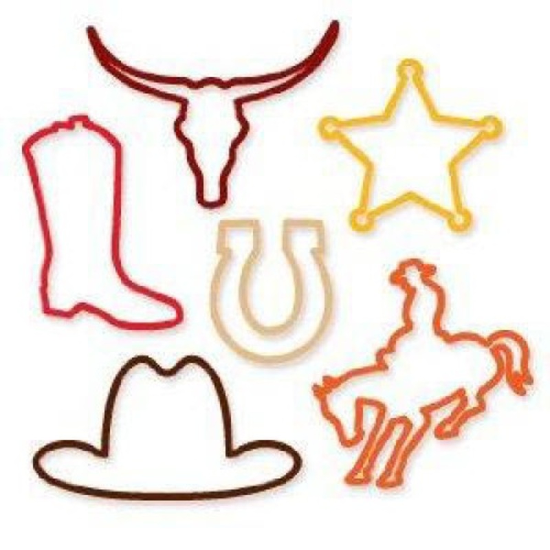 AAD181RB-144 – SILLY BANDZ-WESTERN THEME  (18 pcs/pkg)
