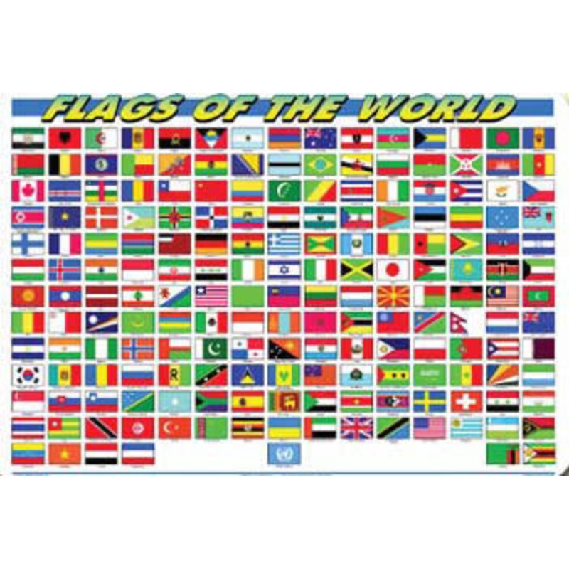 FLG-1 – PLACEMAT FLAGS OF THE WORLD