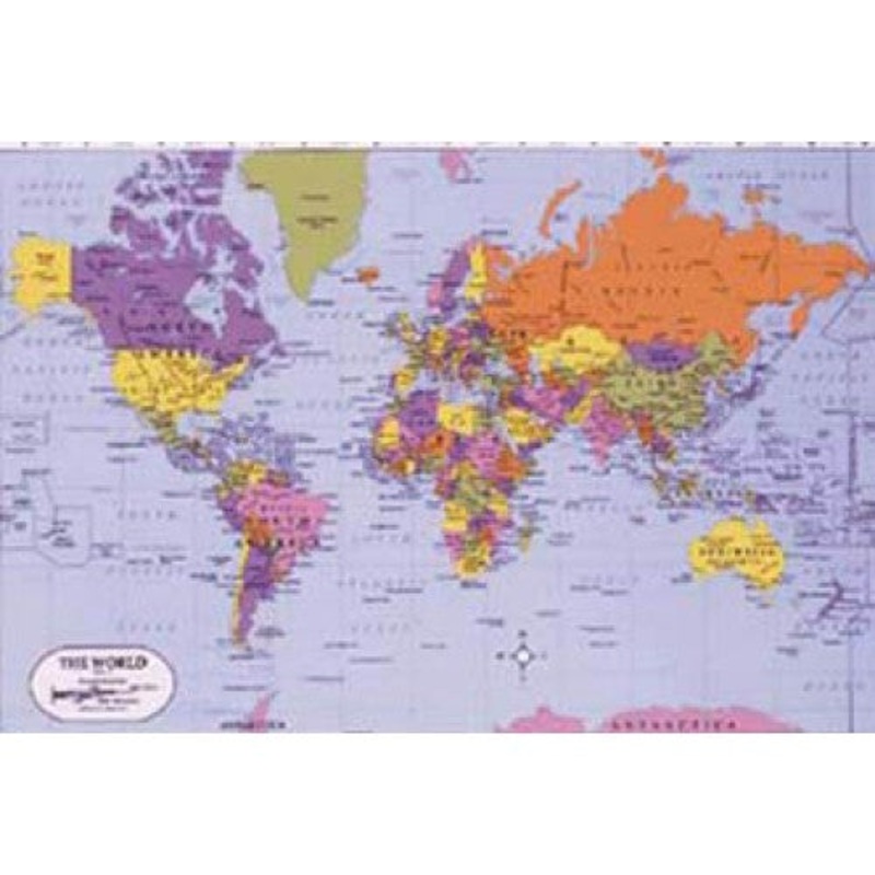 JDR-2 – PLACEMAT MAP OF WORLD