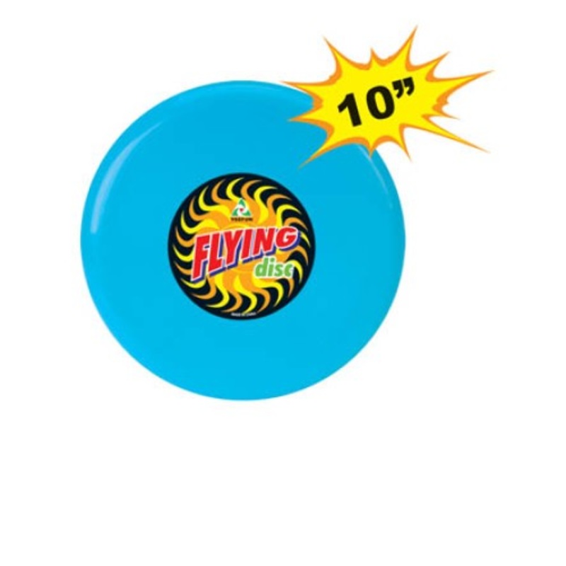 K2SF345 – FLYING DISC 10IN 4 ASSORTED COLOURS PACK OF 1