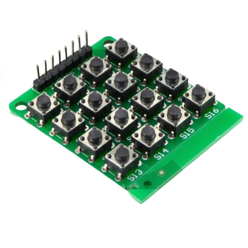 SWKEY-400400 – KEYPAD MODULE 4X4 WITH 8 PIN MALE HEADER
