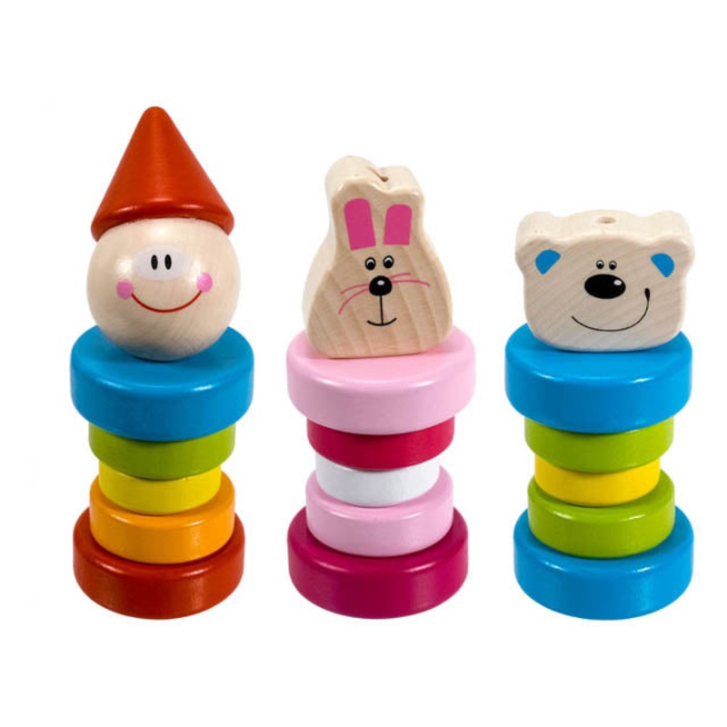 TKC270-CA – CLOWN/RABBIT/BEAR RATTLE ASSORTED