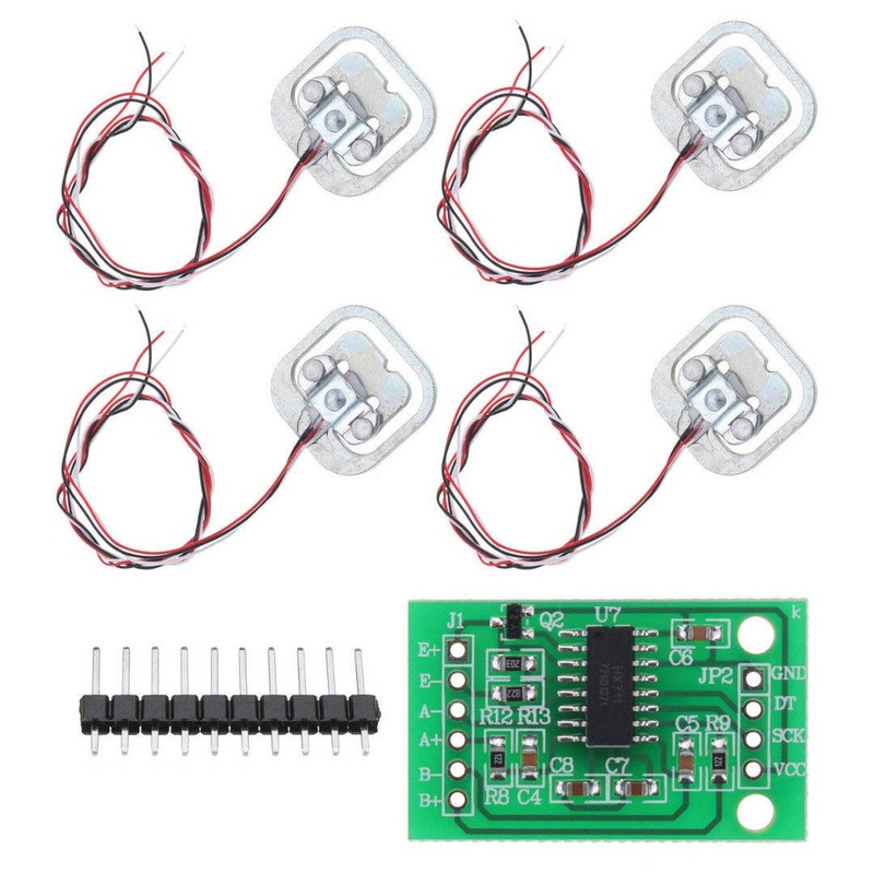 1326815 – LOAD CELL WEIGHT STRAIN SENSOR KIT 50KG 4PCS WITH HX711 MODULE