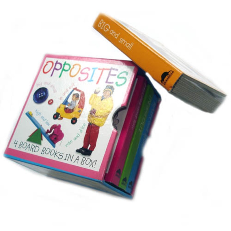 227656 – BOARD BOOKS-OPPOSITES 4 BOARD BOOKS IN A BOX