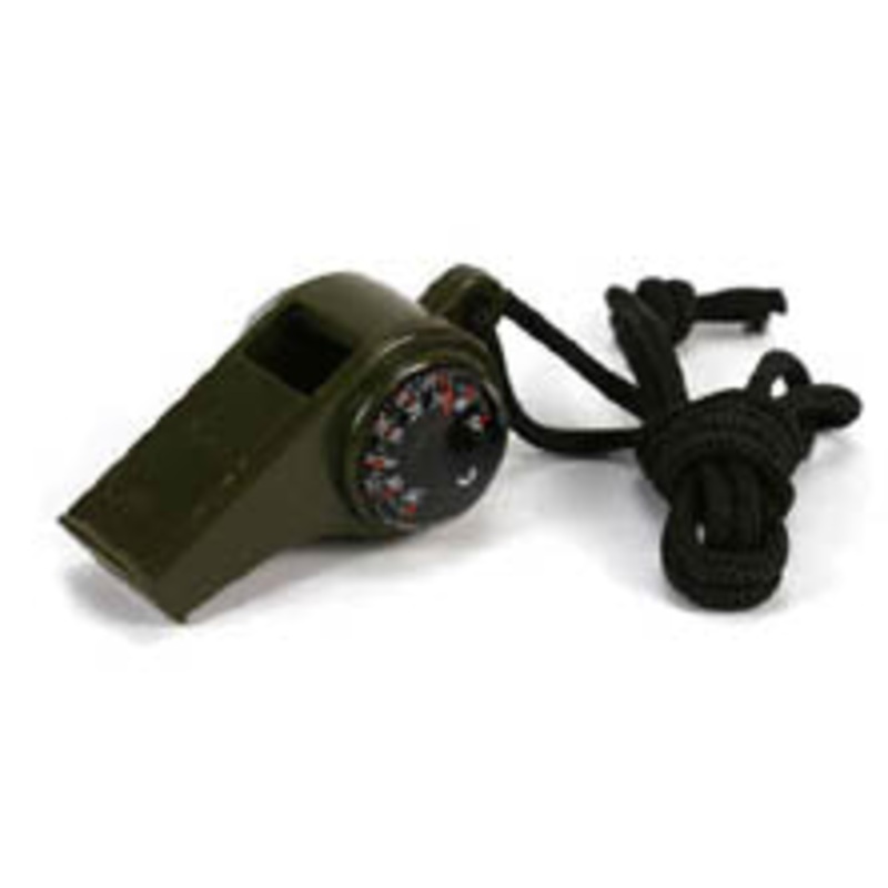 59461 – WHISTLE WITH COMPASS THERMOMETER GOOD FOR CAMPING