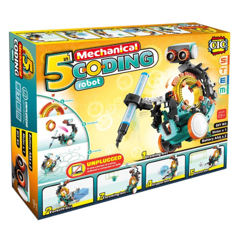 CIC21-895 – MECHANICAL CODING ROBOT 5 IN 1