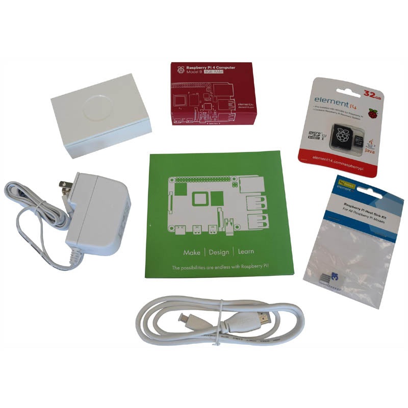 0680 – RASPBERRY PI4 B STARTER KIT 4GB 32GB MSD W/NOOBS PWR SUPP CASE