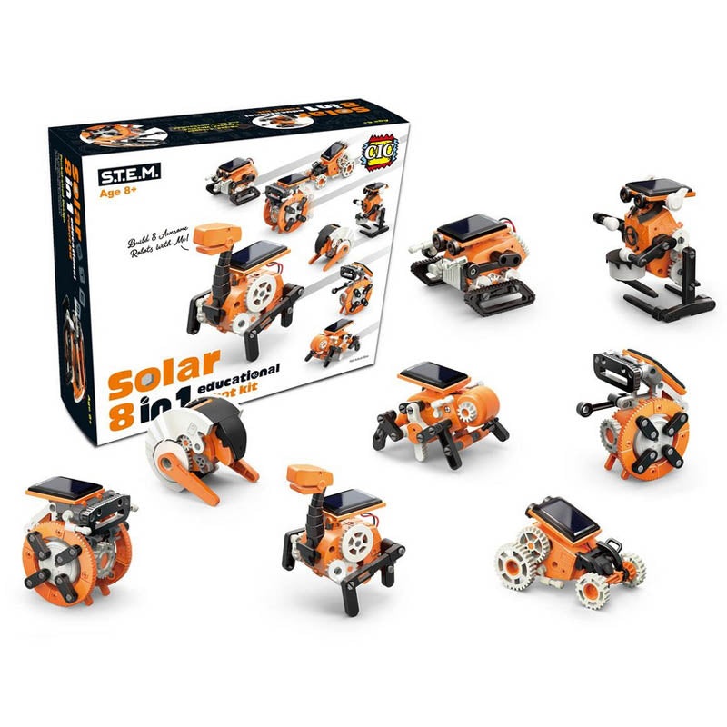 CIC21-619 – SOLAR EDUCATIONAL ROBOT KIT 8 in 1
