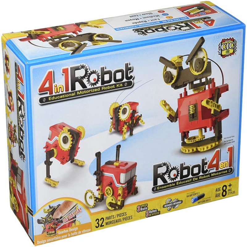 CKR-162 – EDUCATIONAL MOTORIZED ROBOT KIT 4 IN 1