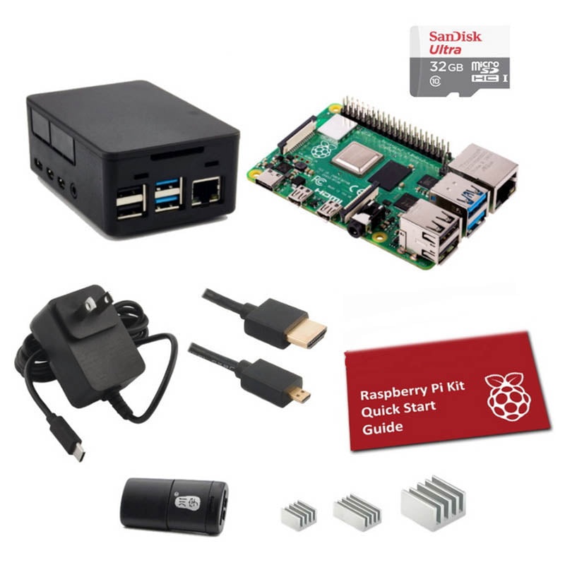 K2B-1349-4GB – RASPBERRY PI4 B STARTER KIT 4GB 32GB MICRO SD