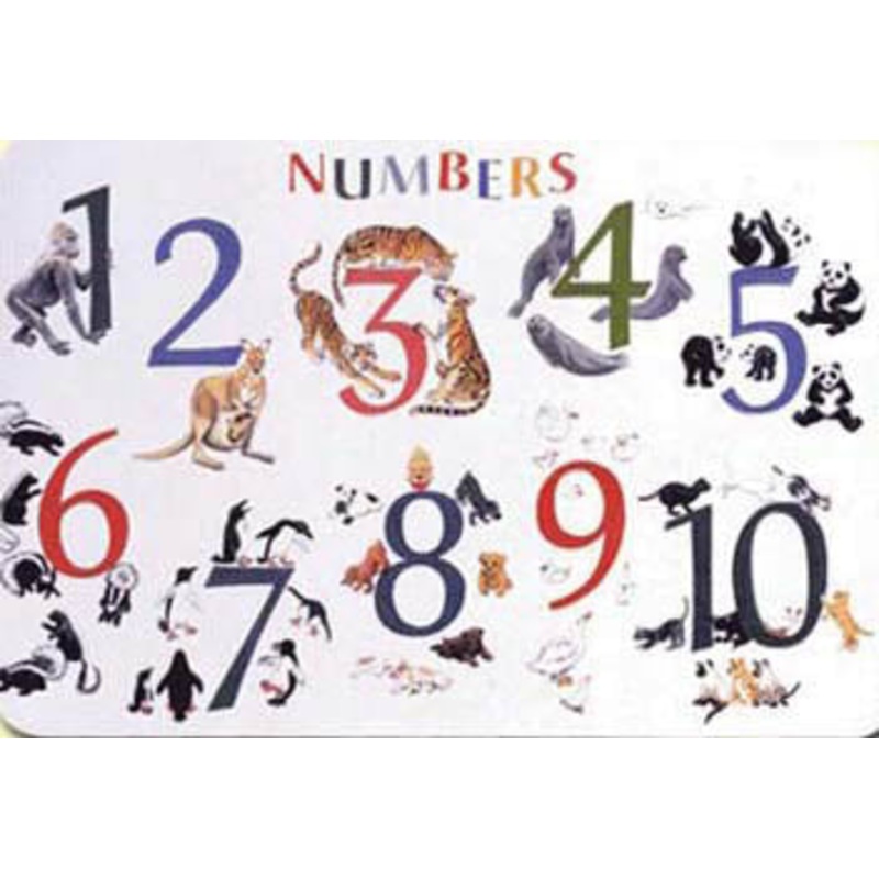 PLP-NUM-1 – PLACEMAT NUMBERS WITH ANIMALS