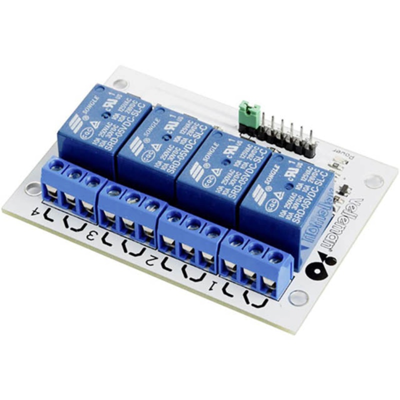 WPM400 – RELAY MODULE 4 CHANNEL INTERFACE BOARD HIGH CURRENT IP:5-12VDC