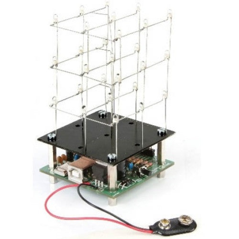WSL193 – LED CUBE 3D W/27LEDS USB POWERED RED