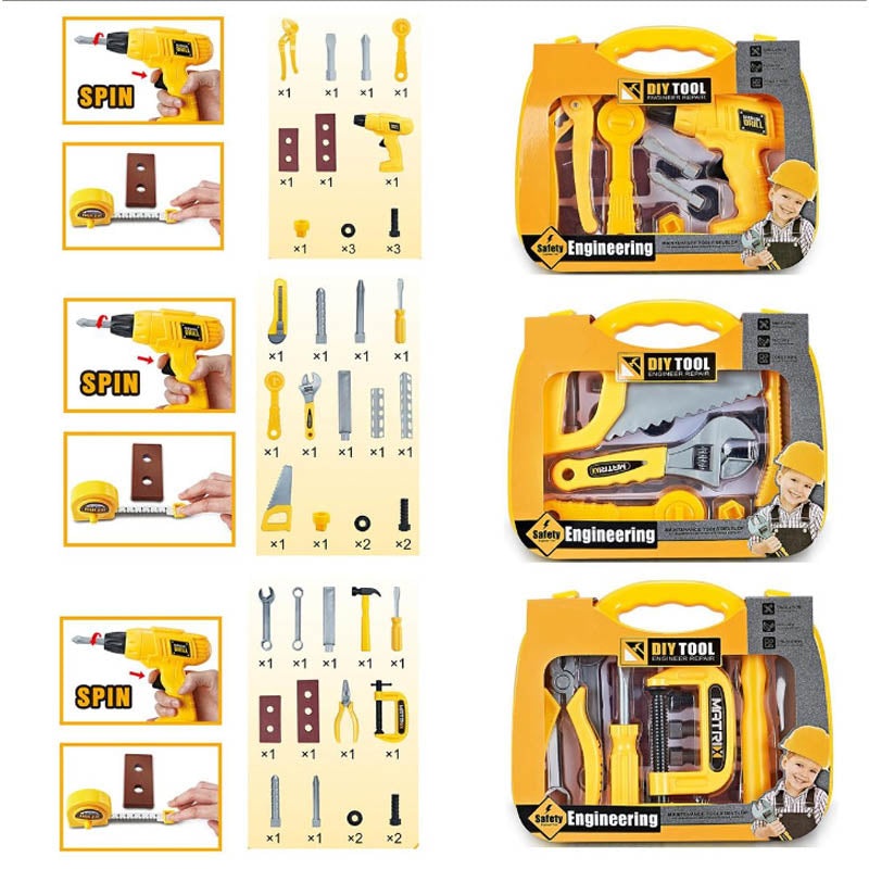 04246 – CONSTRUCTION TOOL SET IN CARRYING CASE ASSORTED