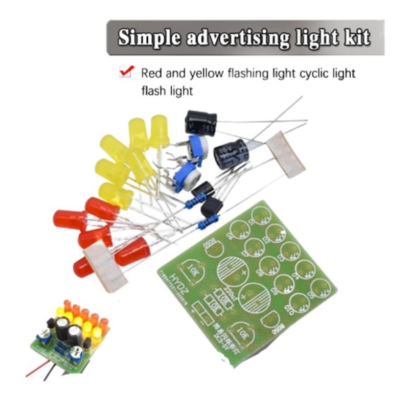 2032-SA3 – SIMPLE ADVERTISING LIGHTS KIT RED AND YELLOW FLASHING LIGHTS