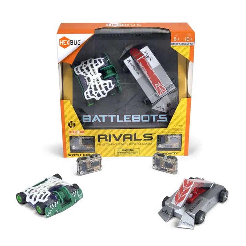 413-6179 – HEXBUG BATTLEBOTS RIVALS. BRONCO AND WITCH DOCTOR