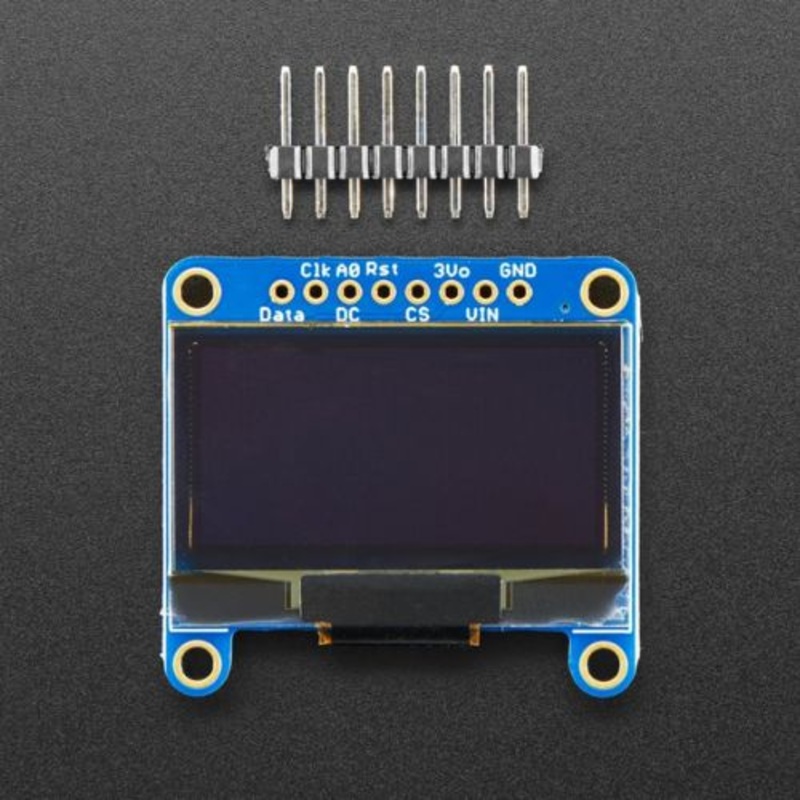938 – OLED GRAPHIC DISPLAY 128X64 1.3 IN MONOCHROME STEMMA QT/QWIIC