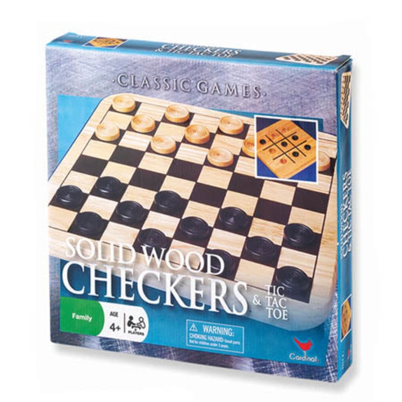 CA0185 – CHECKERS AND TIC TAC TOE WOODEN