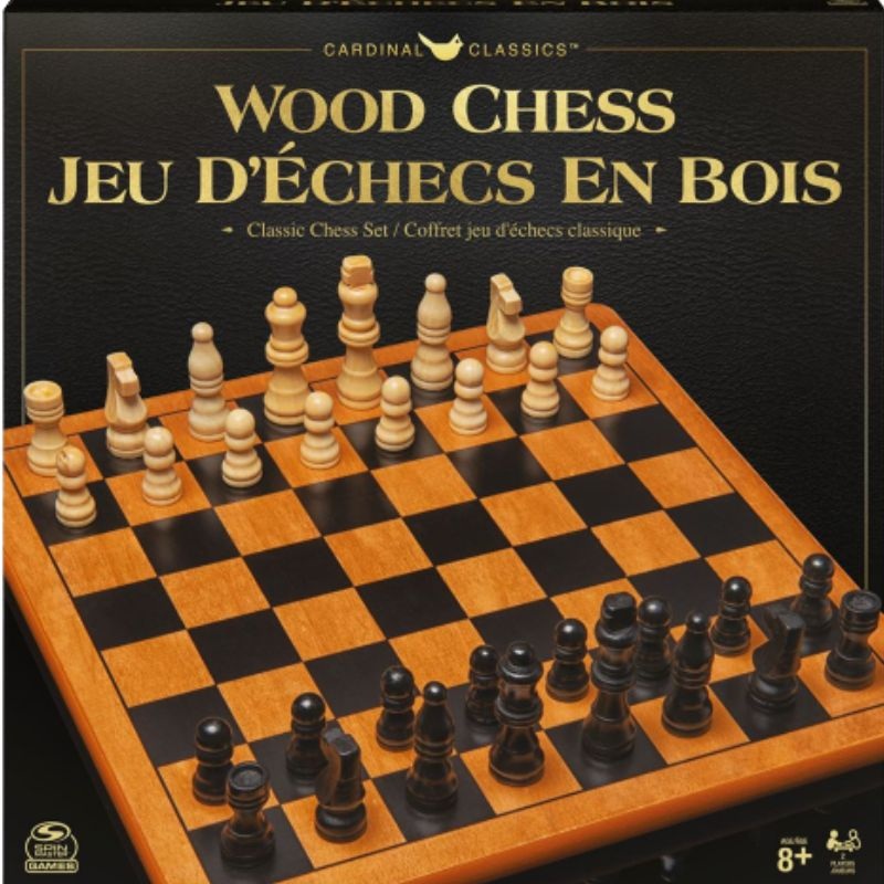 SML6062188 – CHESS SET WOOD-CARDINAL CLASSICS