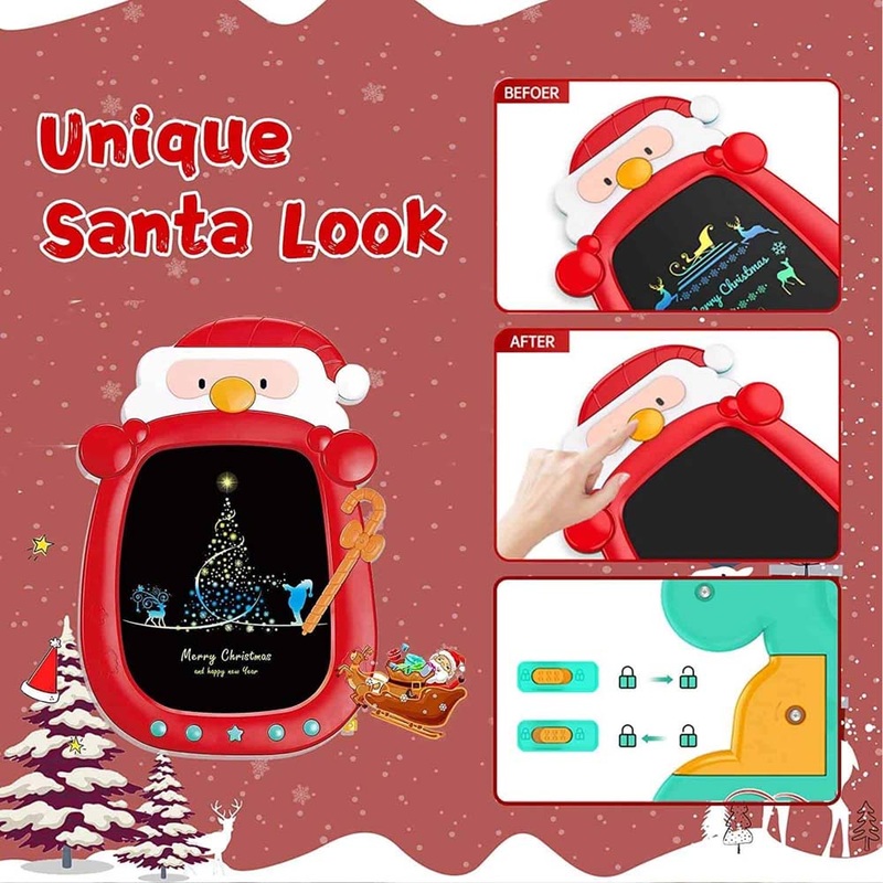 X0030MQ14D – SANTA LEARN AND DRAW TOY BOARD 8.5INCH LCD BOARD
