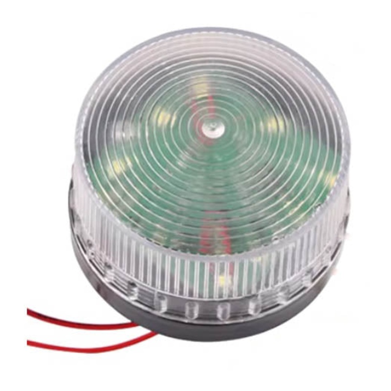 2031-AB8A – STROBE LIGHT 12VDC CLEAR FLASHING LED LIGHT
