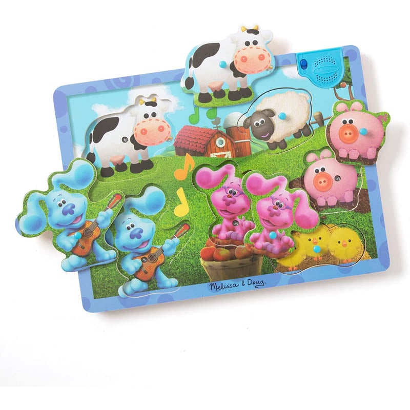 33009 – WOODEN MUSICAL FARM SOUND PUZZLE 6 PCS/SET