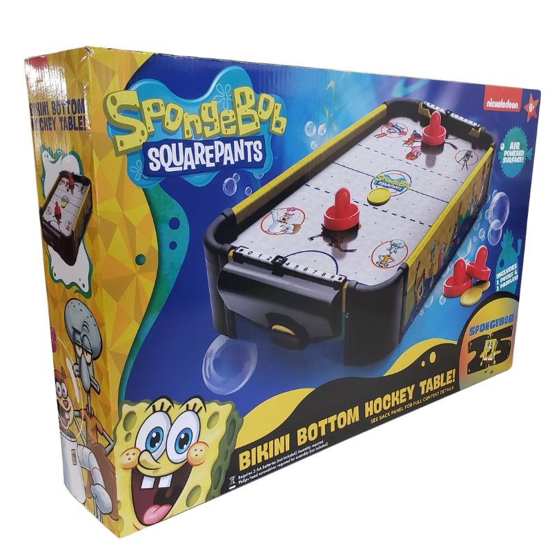 SB8521-01 – AIR HOCKEY SPONGEBOB BIKINI BOTTOM TABLE AIR POWERED SURFACE
