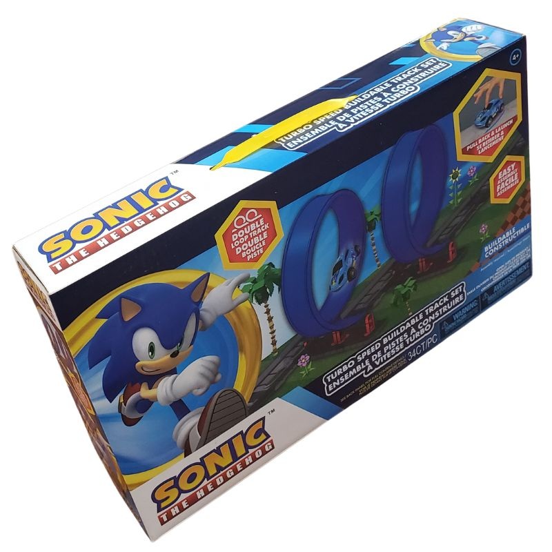 SC8436-01 – SONIC DOUBLE LOOP TRACK SET TURBO SPEED BUILDABLE TRACK SET