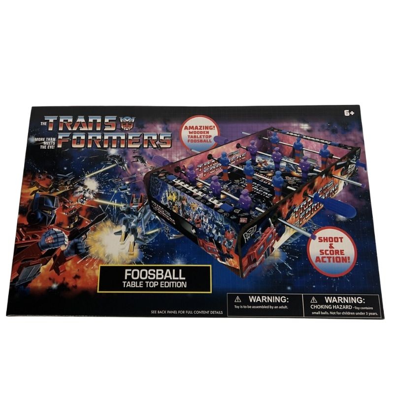 TF8524-01 – FOOSBALL TABLE TOP TRANSFORMER EDITION SHOOT AND SCORE ACTION