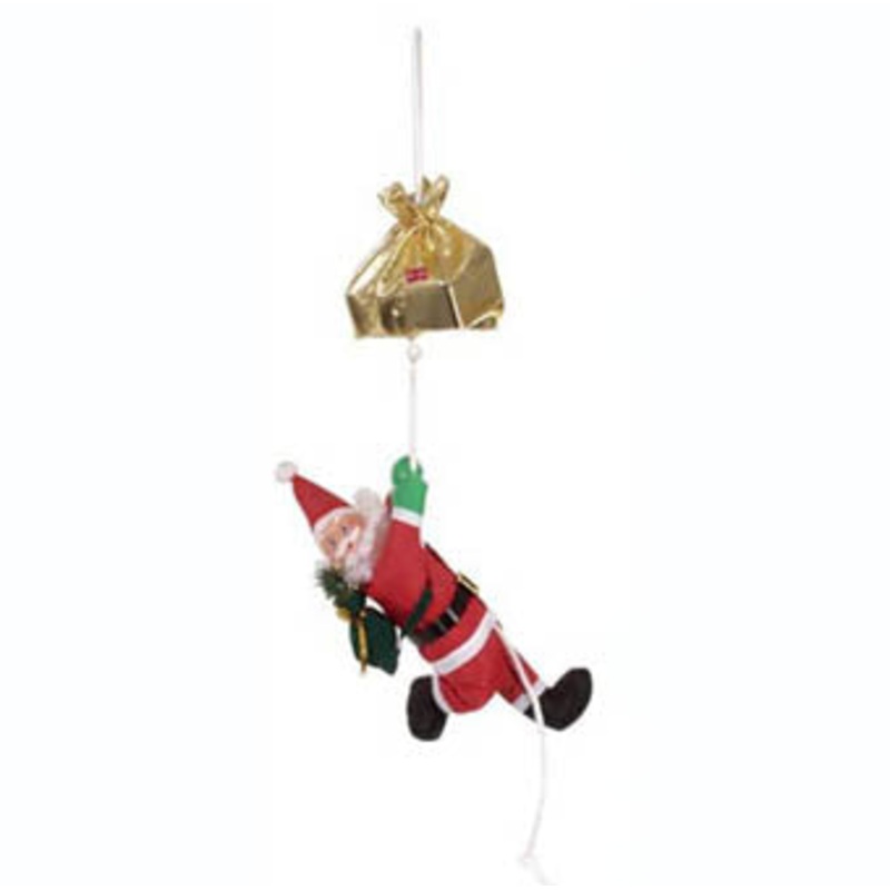XMSC4 – CLIMBING SANTA CLAUS MOVING ON A ROPE-CHRISTMAS