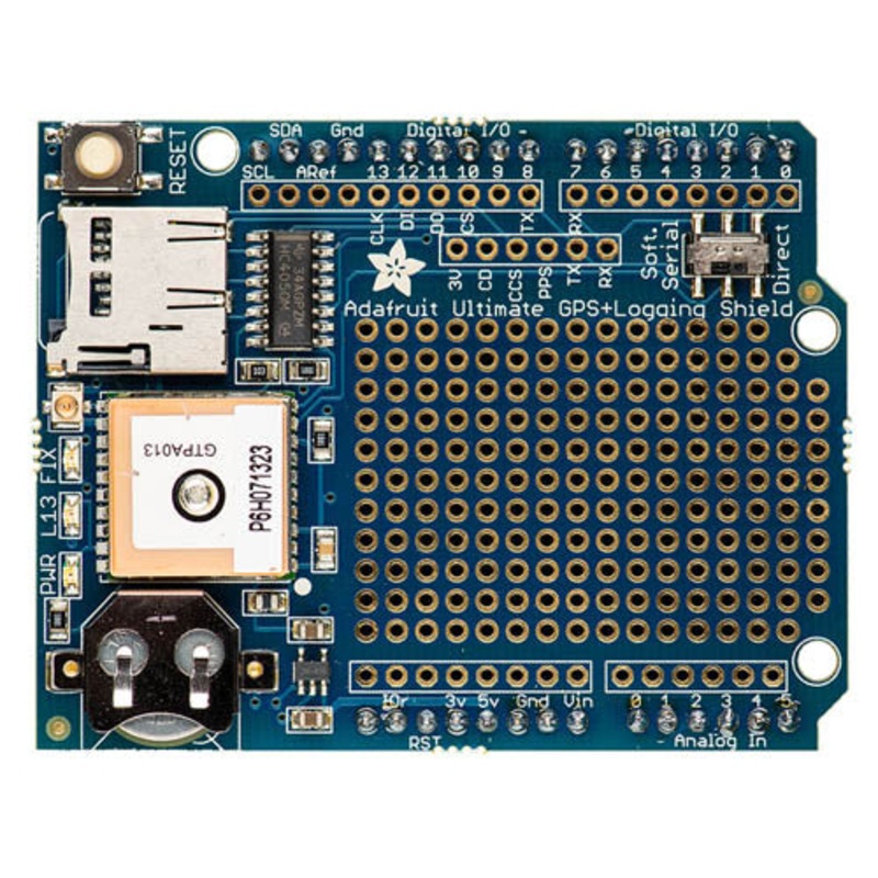 1048-ADF – GPS LOGGER SHIELD KIT WITH GPS MODULE 10HZ UPDATES 66 CHANNELS