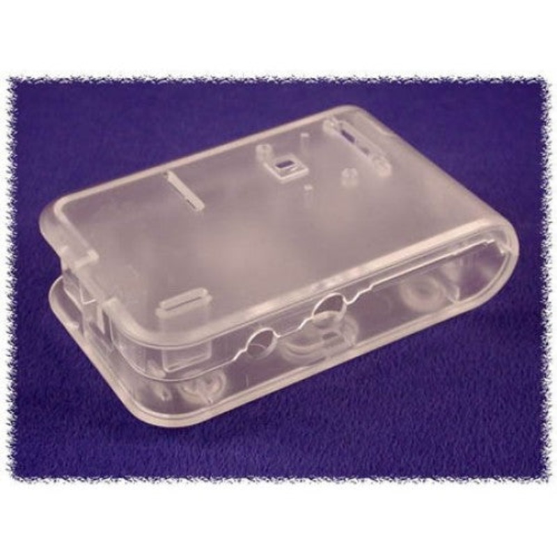 1593HAMPI3CLR – RASPBERRY PI MODEL B+ CLEAR ENCLOSURE