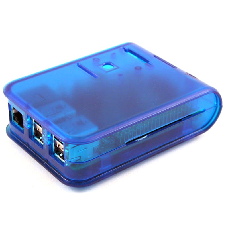 1593HAMPI3TBU – RASPBERRY PI MODEL B+ BLUE ENCLOSURE