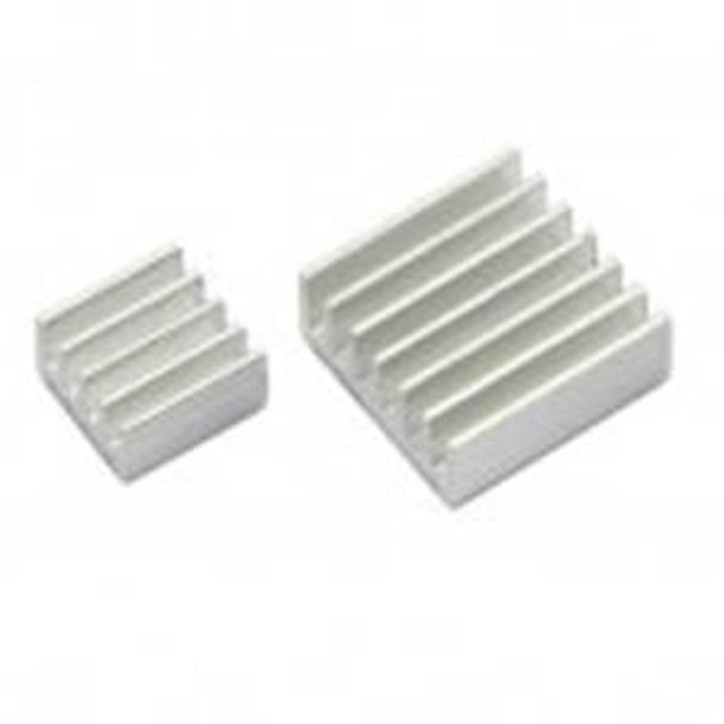 1760-PRT-9981138 – RASPBERRY PI 3/4 HEATSINK KIT 9X9X5MM AND 13X12X5MM 2PCS/KT
