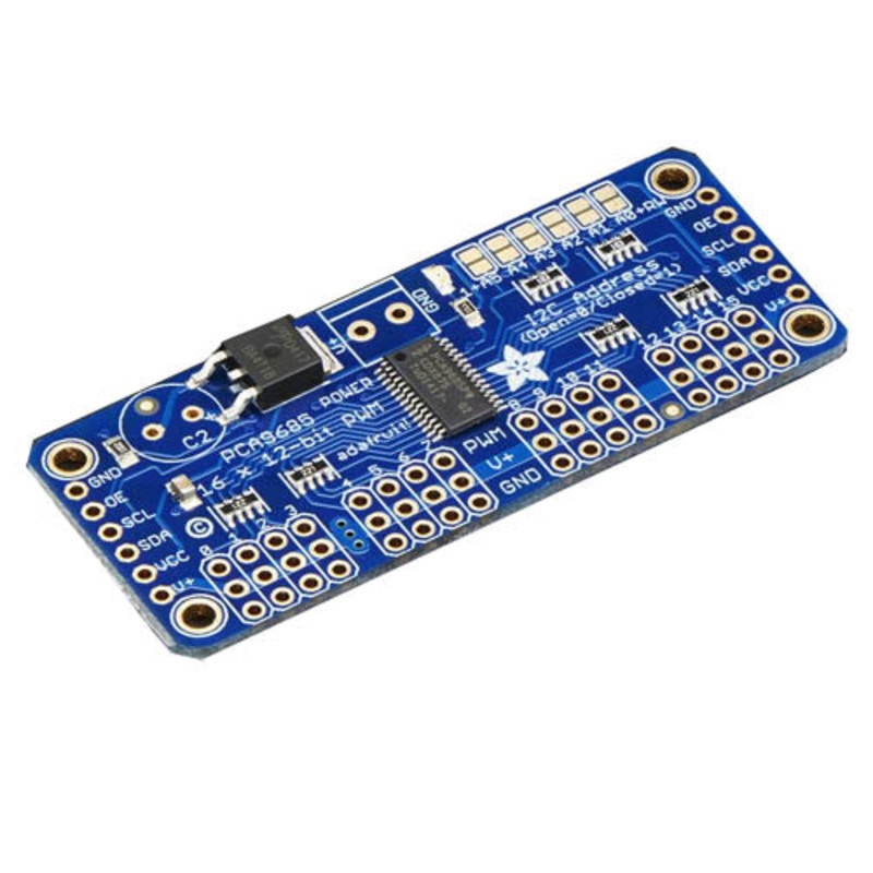 815 – ADAFRUIT 16-CHANNEL 12BIT PWM SERVO DRIVER-12C INTRFAC PCA9685