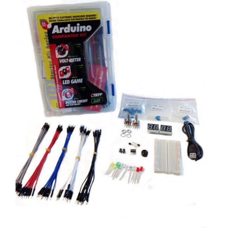 ARD-01B – OSEPP BASICS COMPANION KIT NO UNO BOARD COMPATIBLE W/ARDUINO
