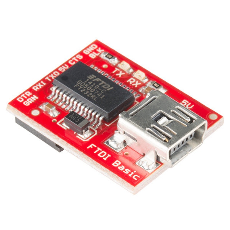 DEV-09716 – FTDI BREAKOUT BOARD WITH 5V COMPATIBLE WITH ARDUINO